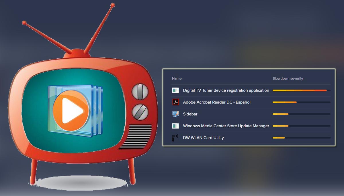 Remove digital TV tuner device registration application
